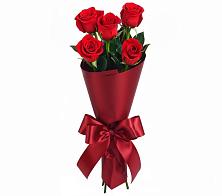 Букет 5 Красных роз Эдлесс Лав в Печенге