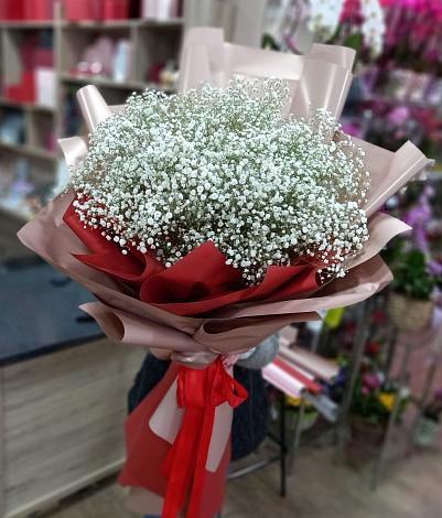 Букет цветов из: Гипсофила в Печенге