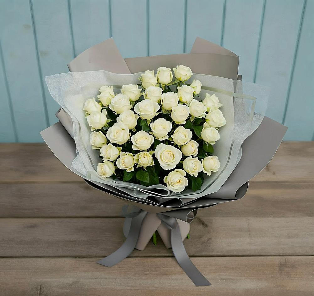Букет Белоснежная нежность в Печенге