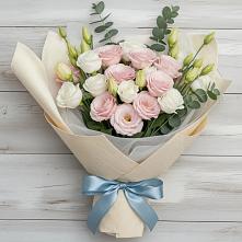 Букет цветов из:  Лизиантусы #REPLACE_PRED# Печенге