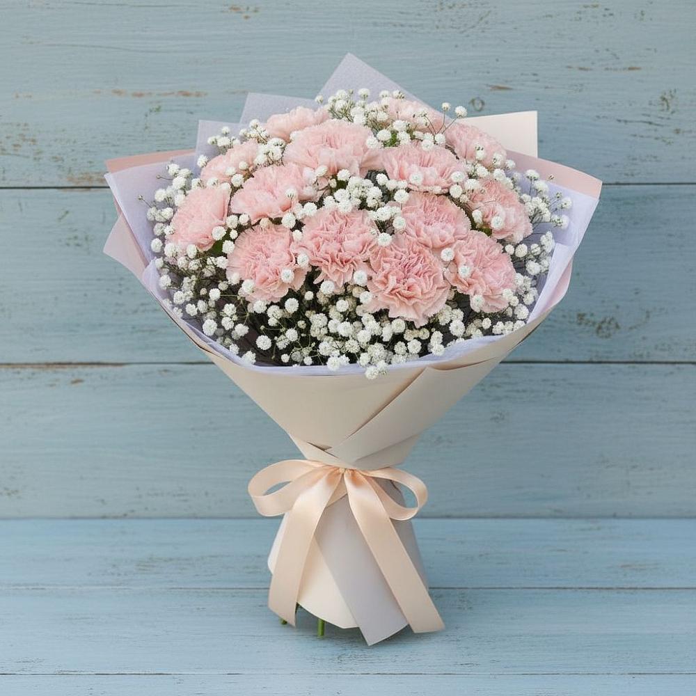 Букет цветов из: Гвоздики в Печенге