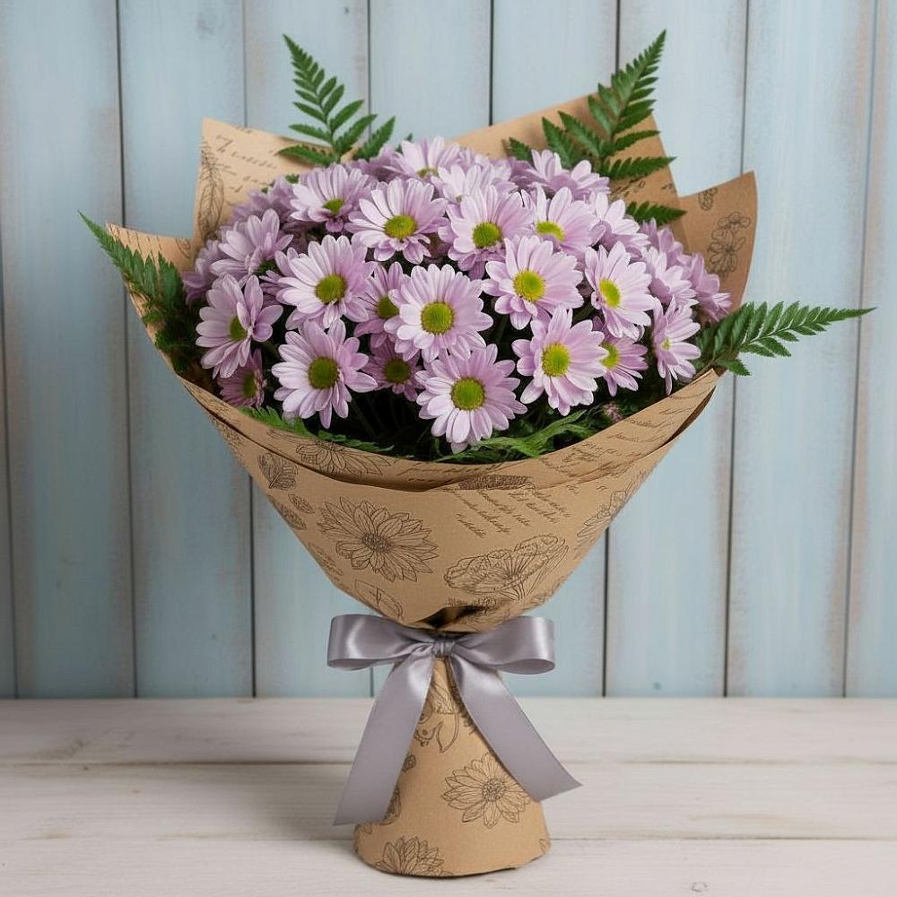 Букет цветов из: Хризантемы в Печенге