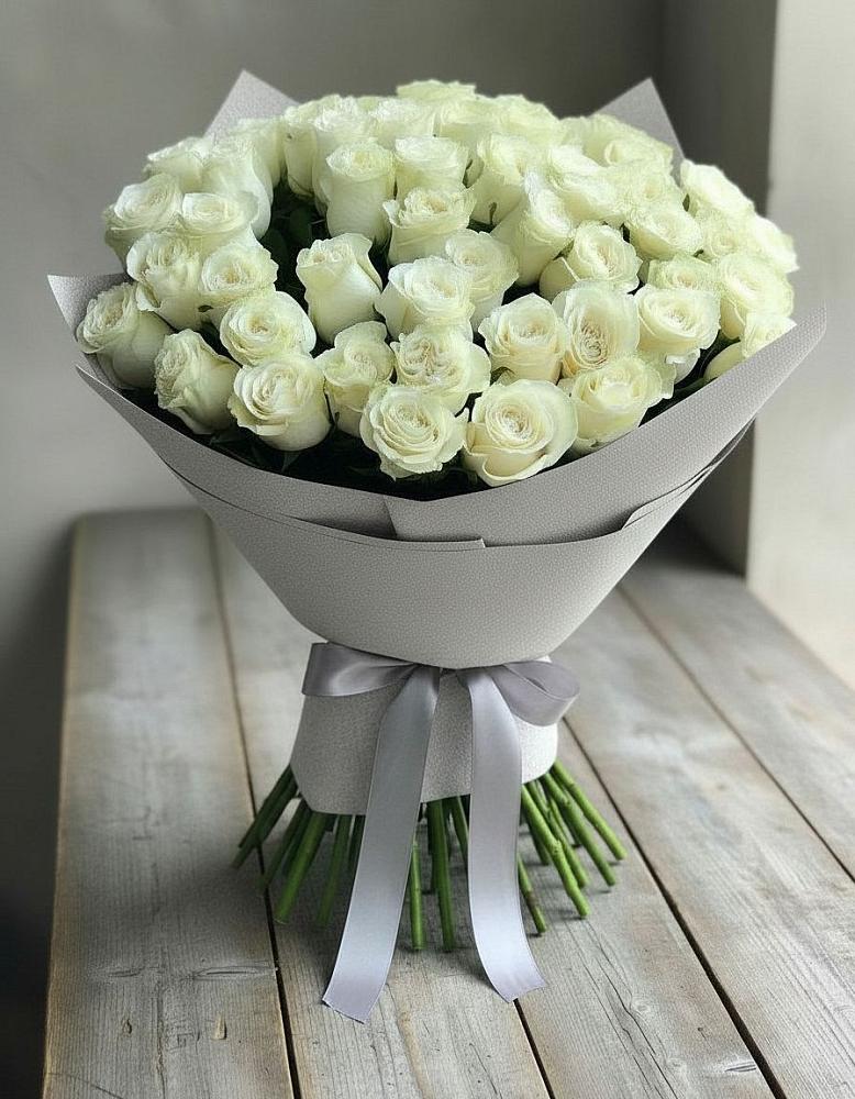 Букет 35 Белых роз в Печенге