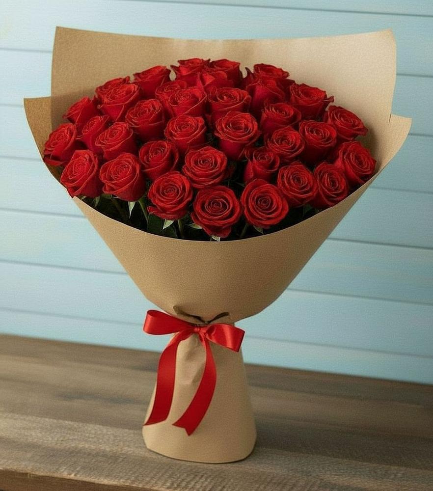 Букет Красные розы Милано в Печенге