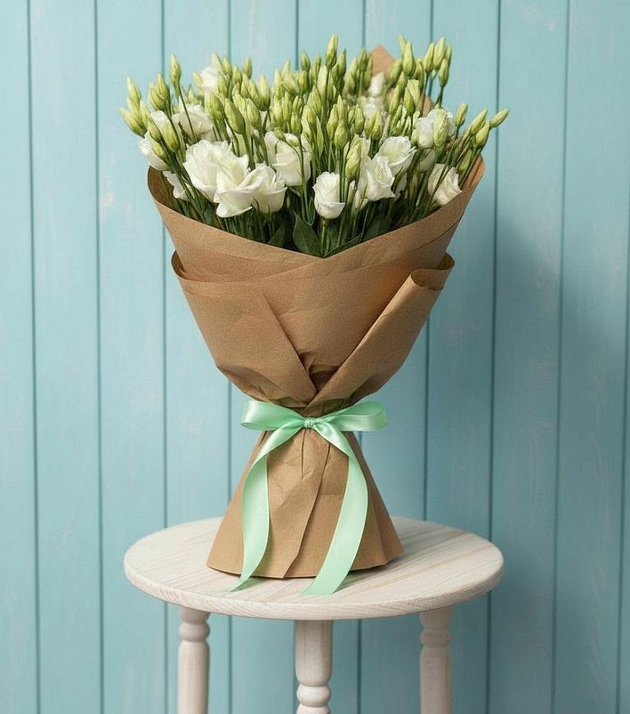 Букет цветов из: Лизиантусы в Печенге