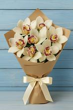 Букет цветов из:  Орхидеи и Розы в Печенге